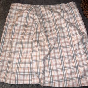Plaid mini skirt